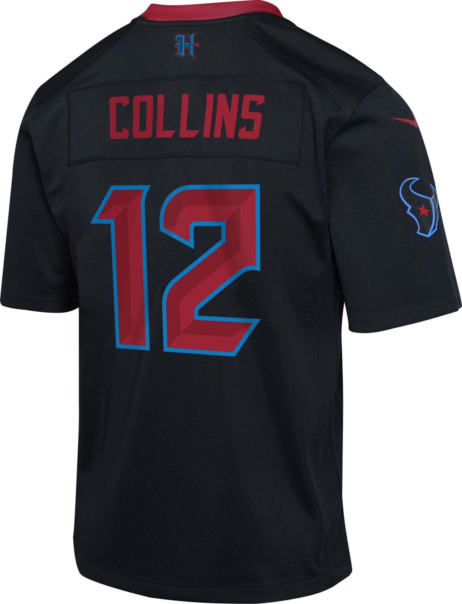 Nike Boys' Houston Texans Nico Collins #12 Pitch Blue Game Jersey product image