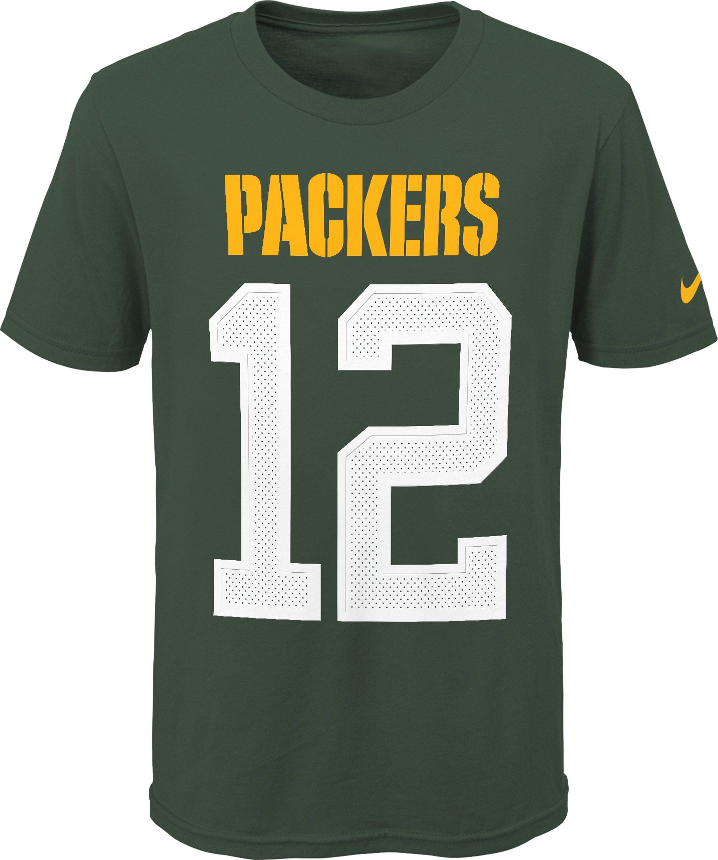 Nike Youth Green Bay Packers Aaron Rodgers #12 Pride Green Player T-Shirt product image
