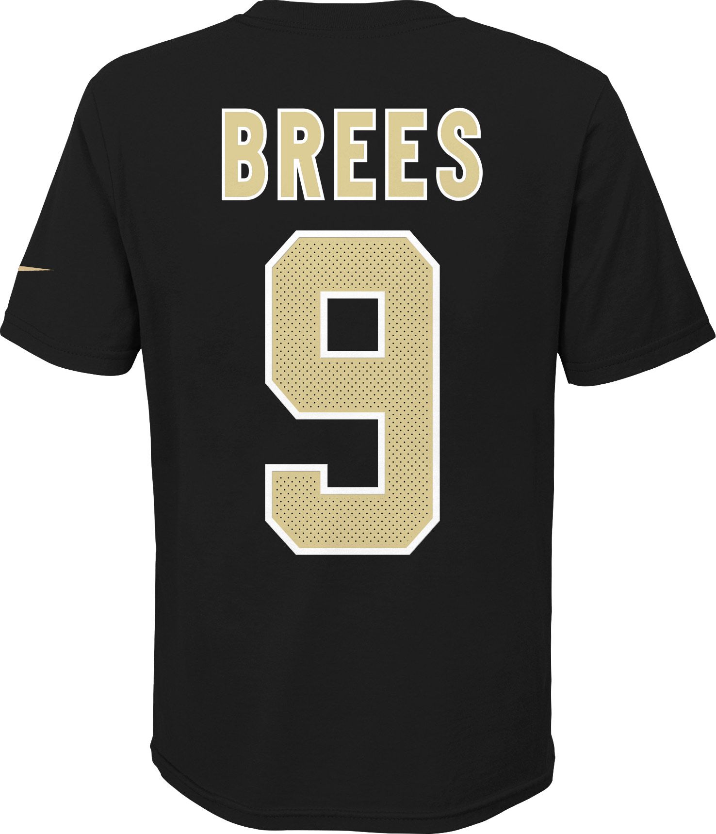 Nike Youth New Orleans Saints Drew Brees #9 Pride Black Player T-Shirt product image