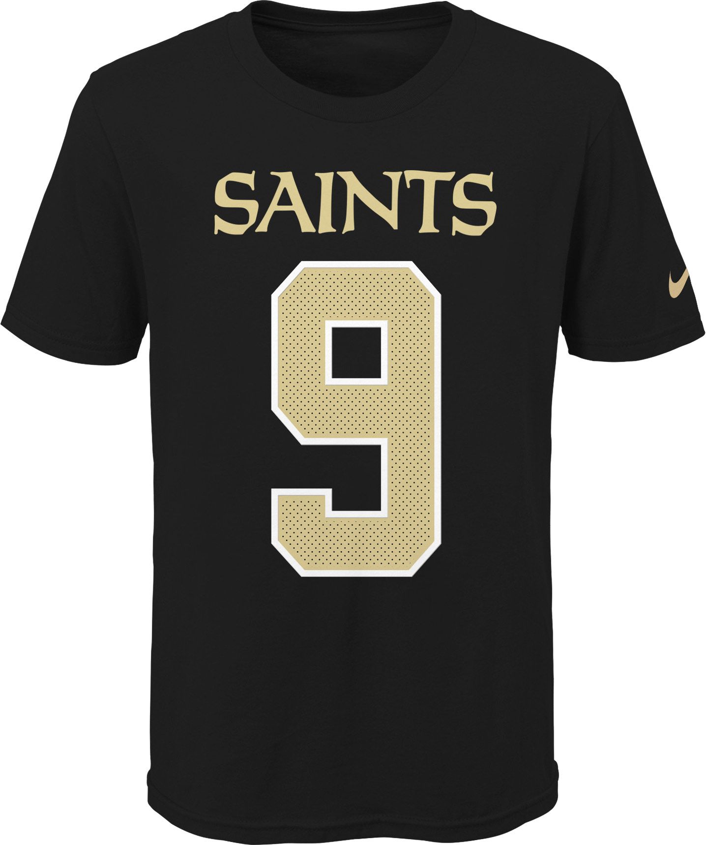 Nike Youth New Orleans Saints Drew Brees #9 Pride Black Player T-Shirt product image