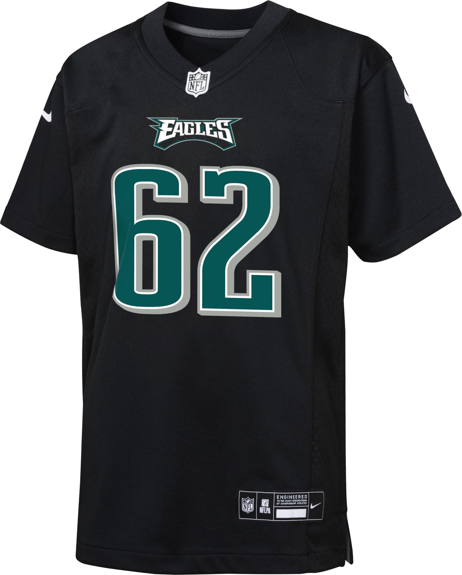 Nike Philadelphia Eagles No62 Jason Kelce Olive/Camo Super Bowl LII Youth Stitched NFL Limited 2017 Salute to Service Jersey