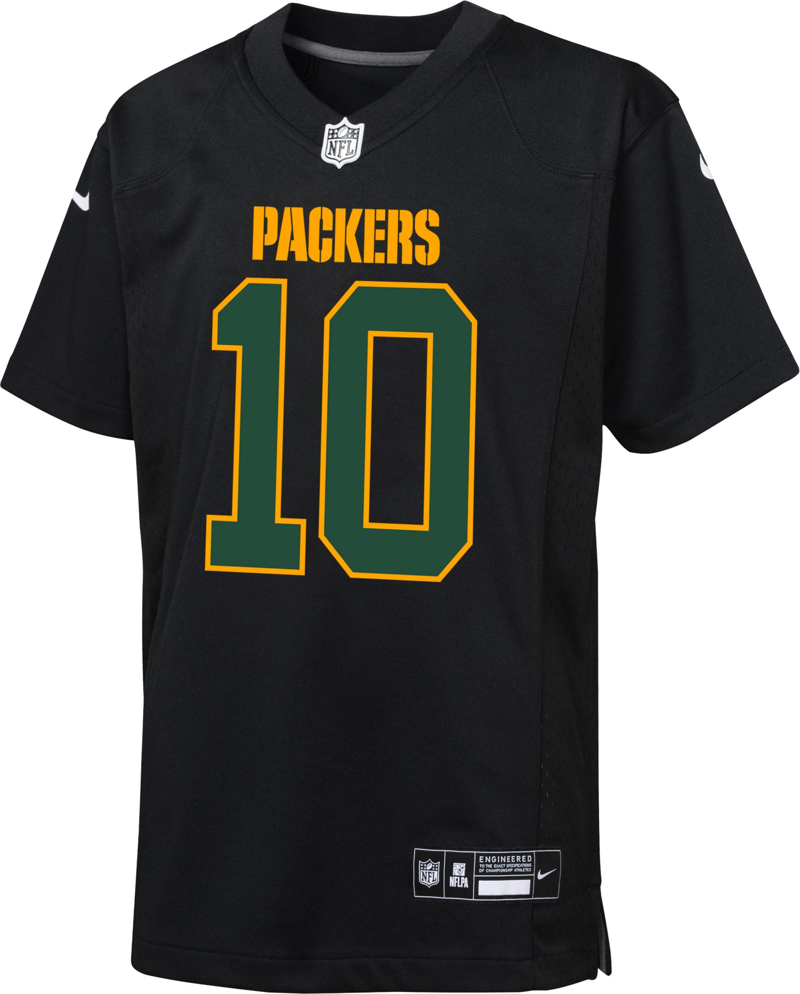 Green Bay Packers No10 Jordan Love Men's Nike Multi-Color Black 2020 Crucial Catch Vapor Untouchable Limited Jersey