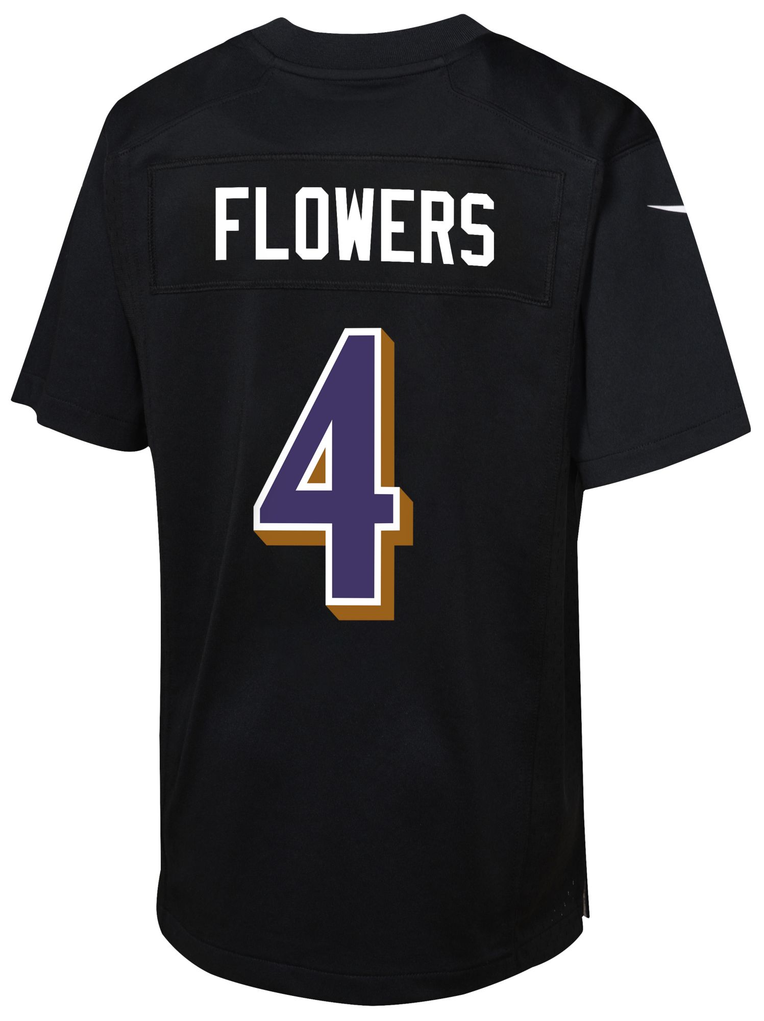 Nike Youth Baltimore Ravens Zay Flowers #4 Black Game Jersey product image