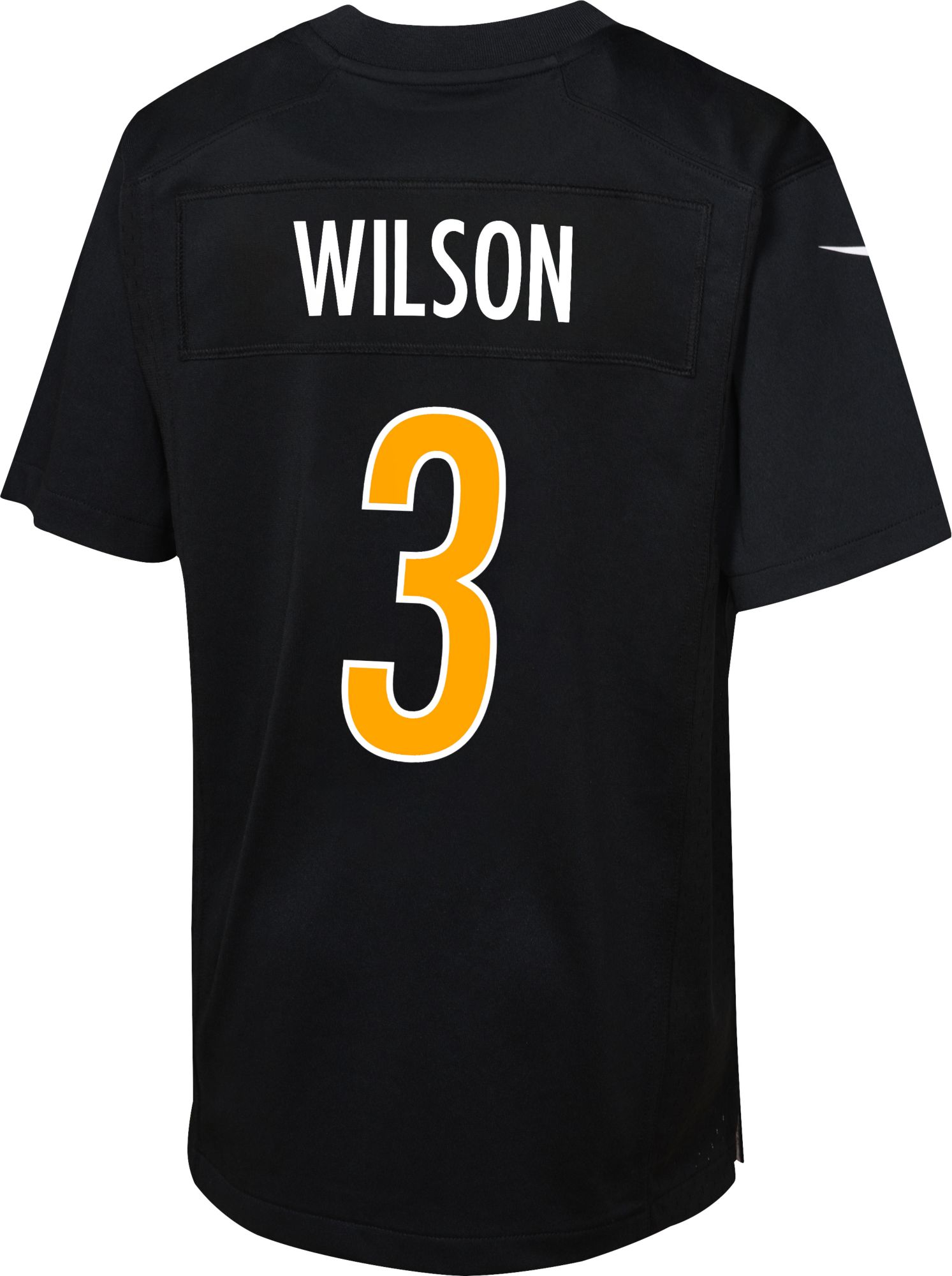 Nike Youth Pittsburgh Steelers Russell Wilson #3 Fashion Black Game Jersey product image