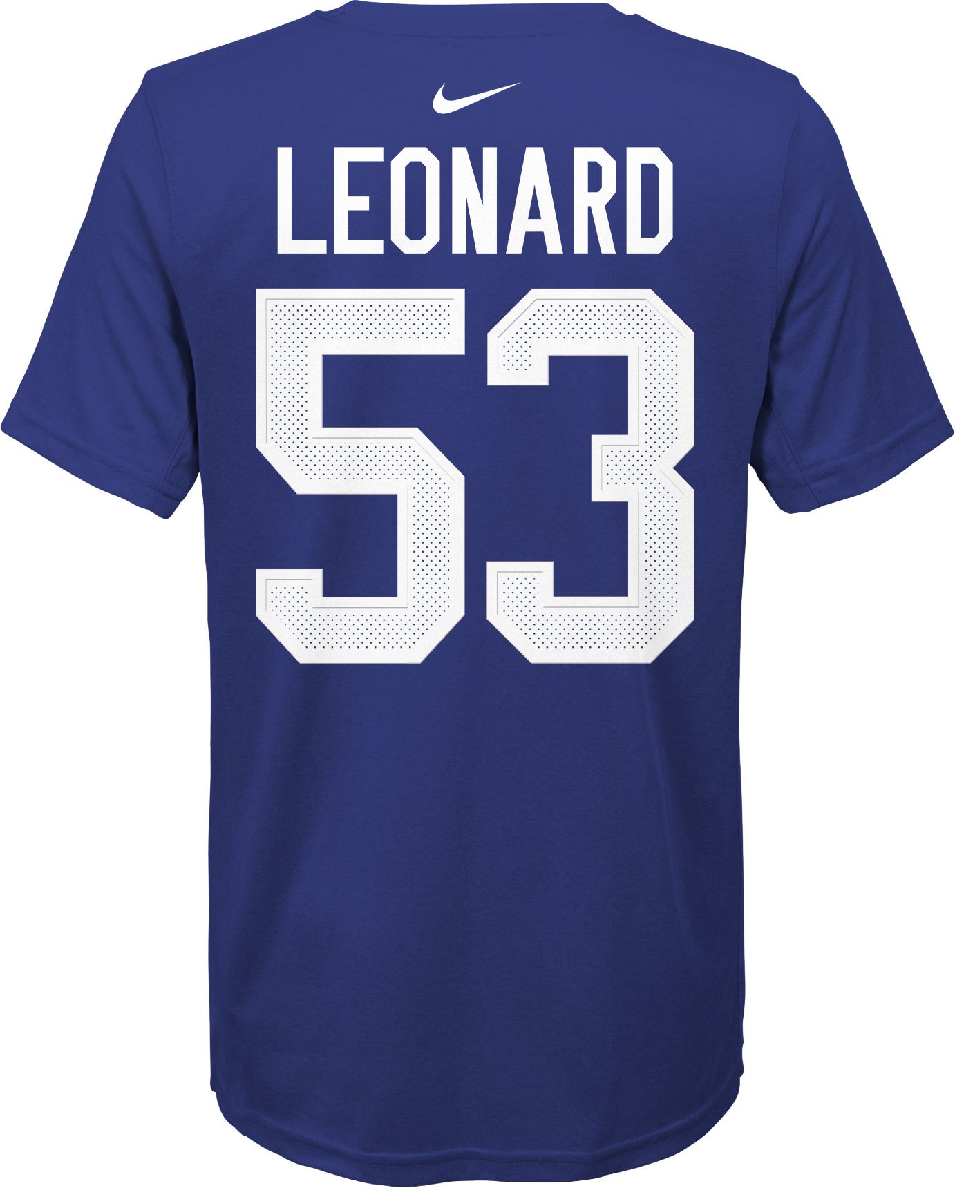 Nike Youth Indianapolis Colts Darius Leonard #53 Logo Blue T-Shirt