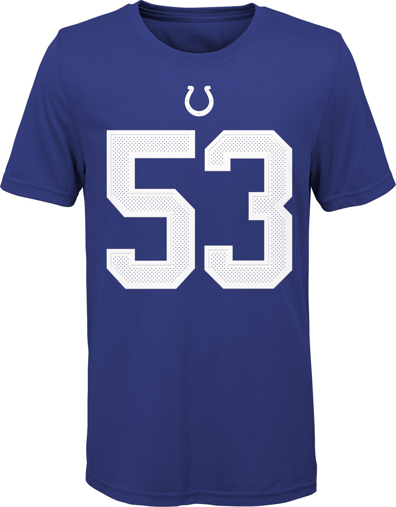 Nike Youth Indianapolis Colts Darius Leonard #53 Logo Blue T-Shirt