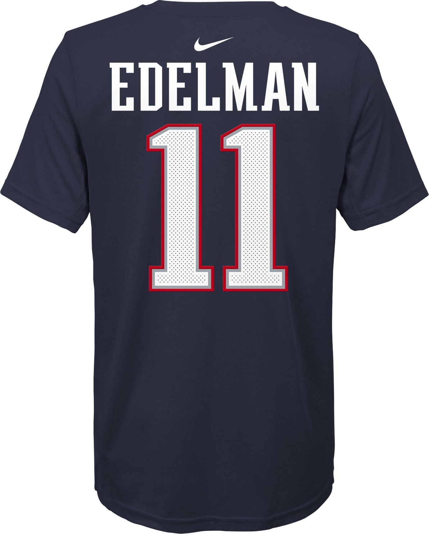 Nike Youth New England Patriots Julian Edelman #11 Logo Navy T-Shirt product image