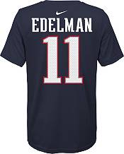Nike Youth New England Patriots Julian Edelman #11 Logo Navy T-Shirt product image