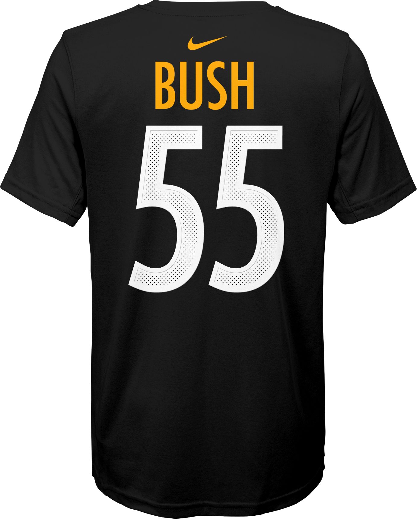 Nike Youth Pittsburgh Steelers Devin Bush #55 Logo Black T-Shirt product image