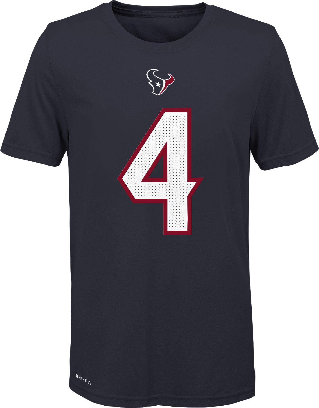 Nike Youth Houston Texans Deshaun Watson #4 Navy T-Shirt product image