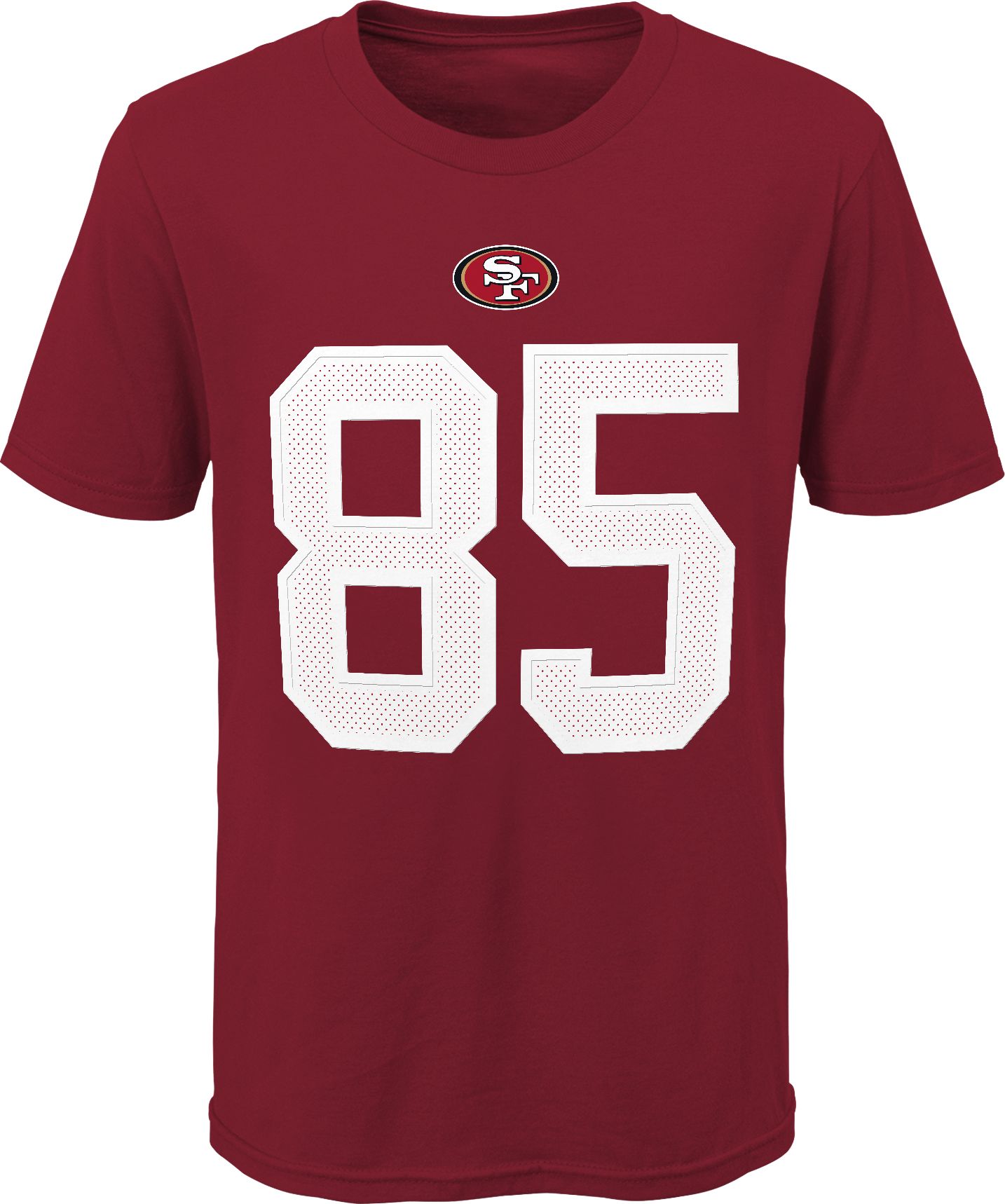 NFL Team Apparel Youth San Francisco 49Ers George Kittle #85 Red Player T-Shirt product image