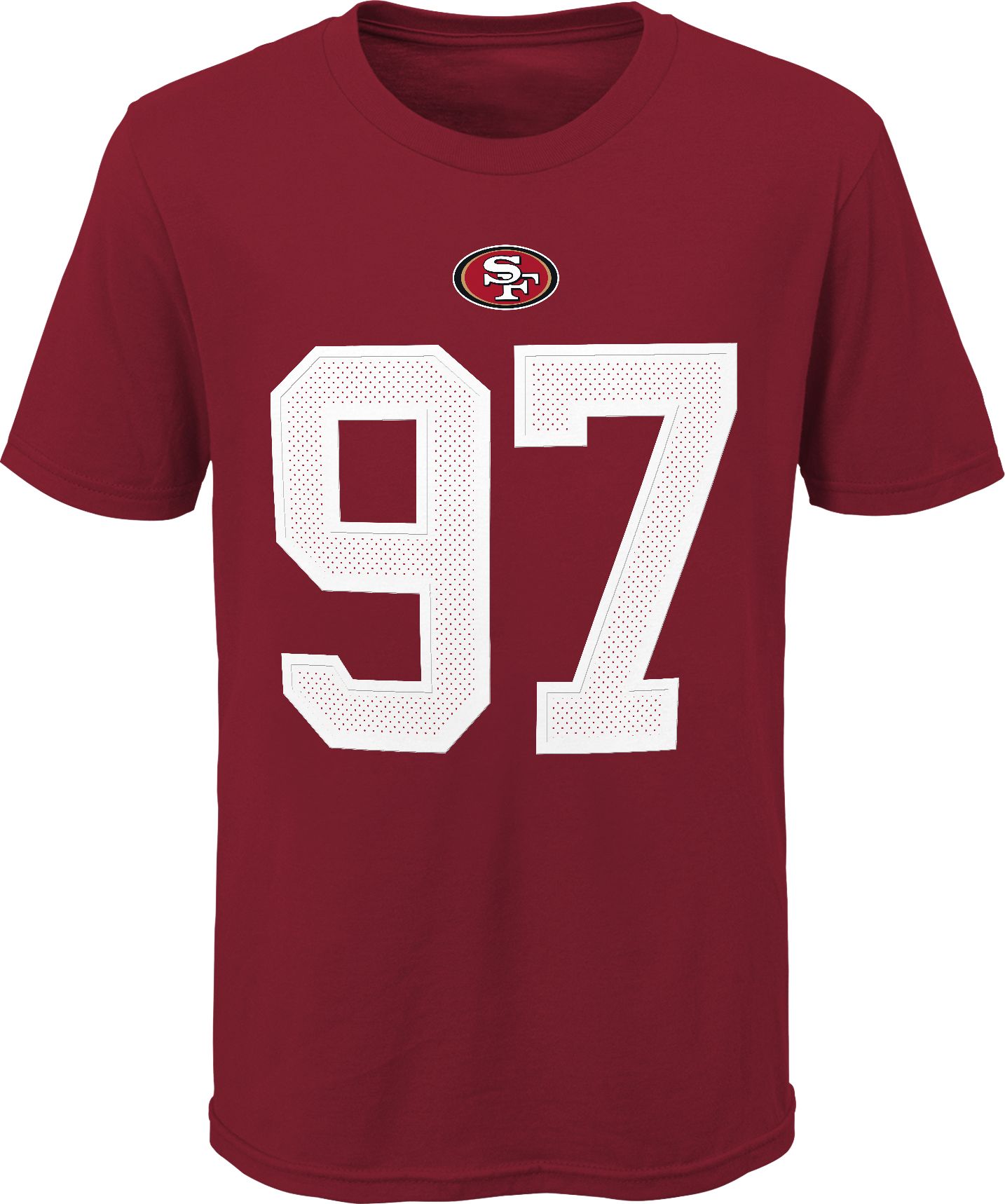 NFL Team Apparel Youth San Francisco 49Ers Nick Bosa #85 Red Player T-Shirt product image