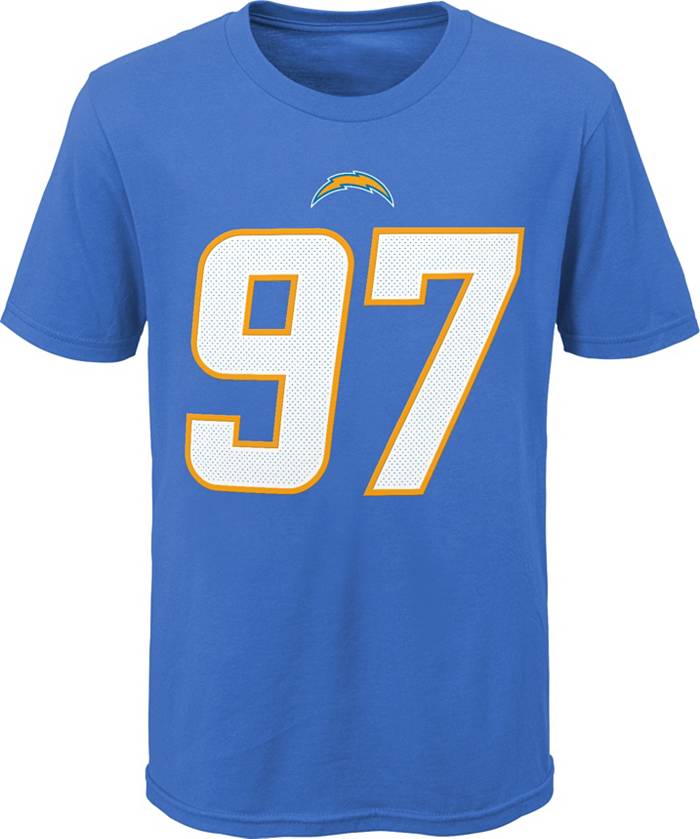 Nike Youth Los Angeles Chargers Logo Blue Dri-FIT T-Shirt