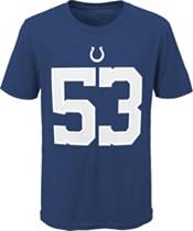 NFL Team Apparel Youth Indianapolis Colts Darius Leonard #85 Blue Player T- Shirt