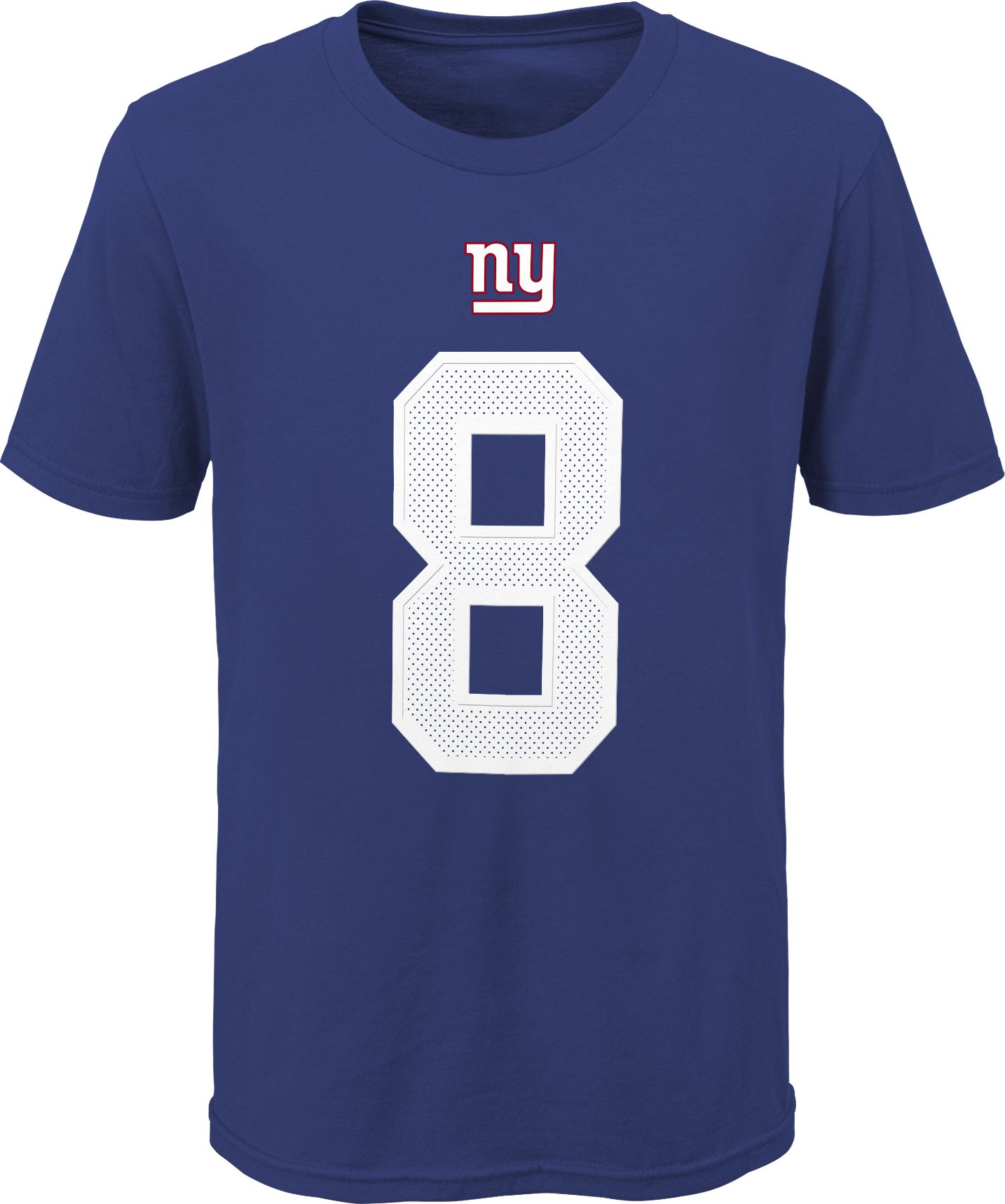NFL Team Apparel Youth New York Giants Daniel Jones #85 Royal Player T-Shirt product image