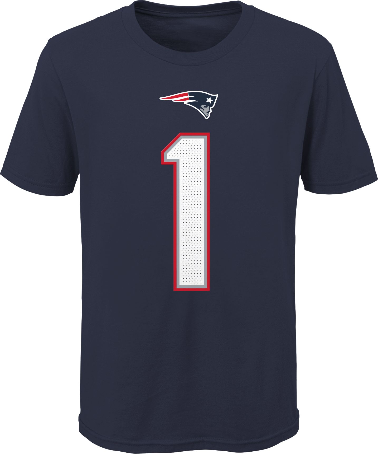 Nike Youth New England Patriots Cam Newton #1 Navy T-Shirt product image