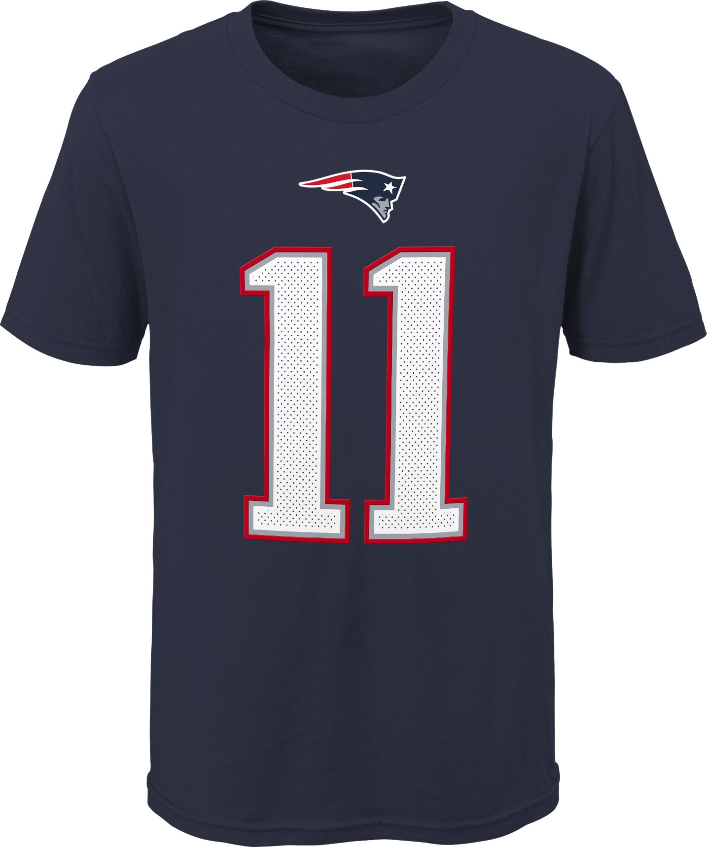 NFL Team Apparel Youth New England Patriots Julian Edelman #85 Navy Player T-Shirt product image