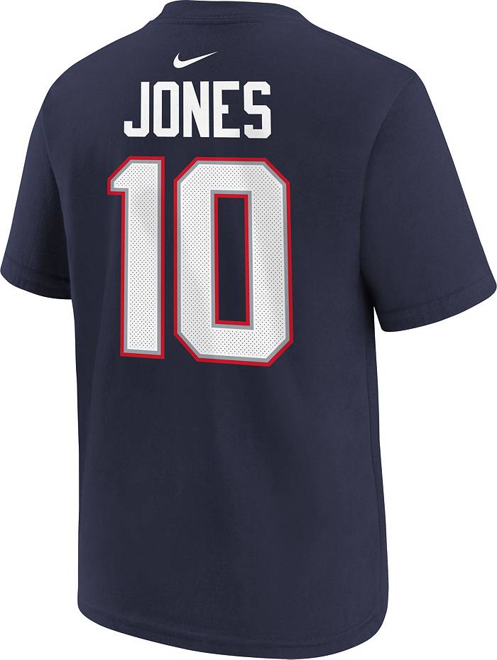 Nike Youth New England Patriots Mac Jones #10 Navy T-Shirt