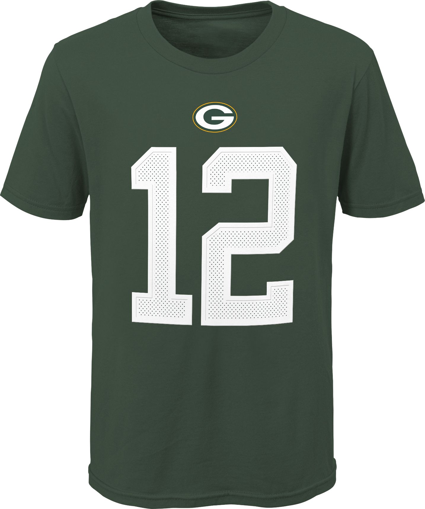 NFL Team Apparel Youth Green Bay Packers Aaron Rodgers #12 Green Player T-Shirt product image