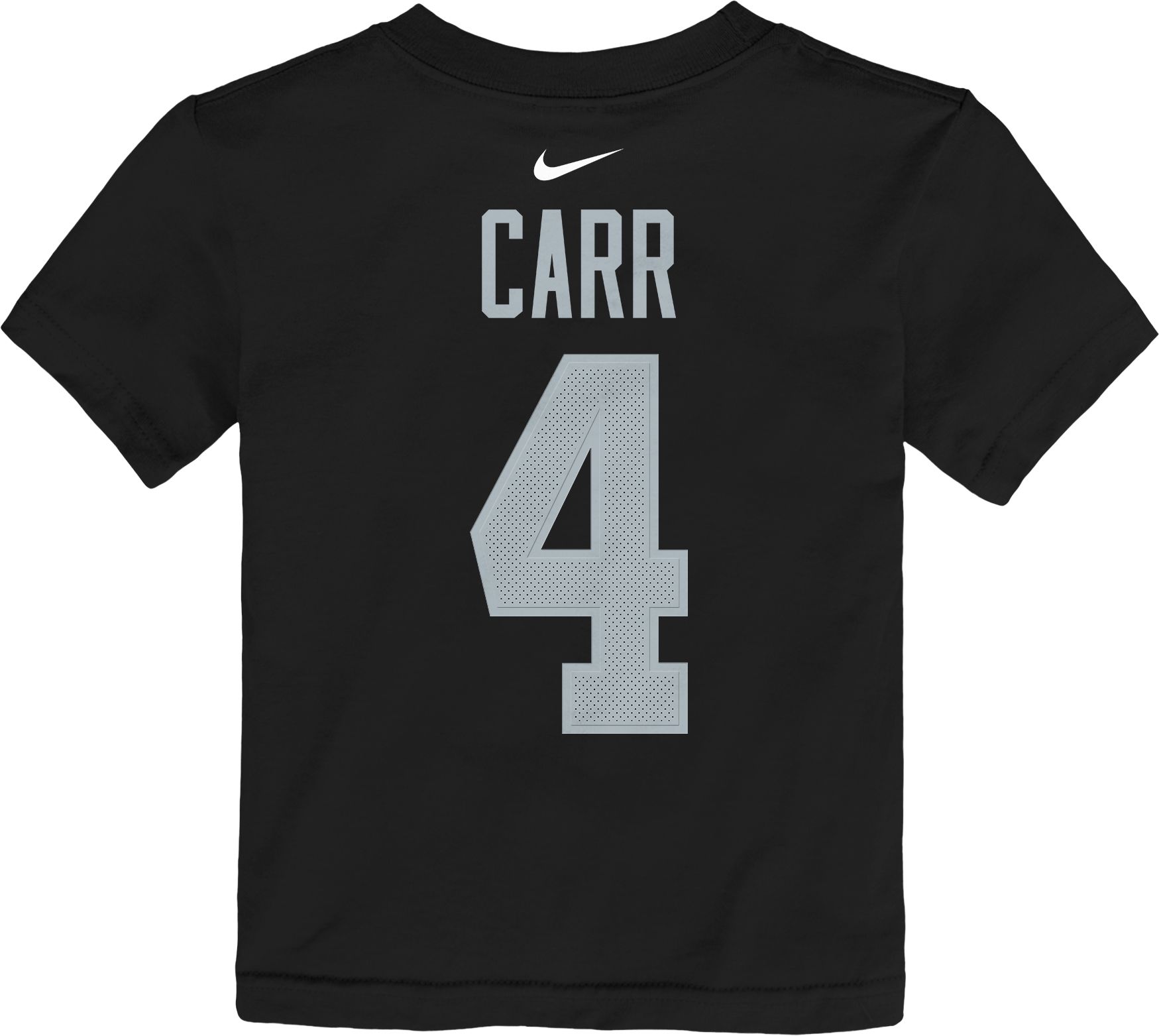 Nike Youth Las Vegas Raiders Derek Carr #4 Player Black T-Shirt product image
