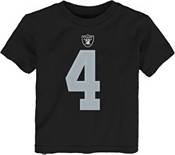 Nike Youth Las Vegas Raiders Derek Carr #4 Player Black T-Shirt product image