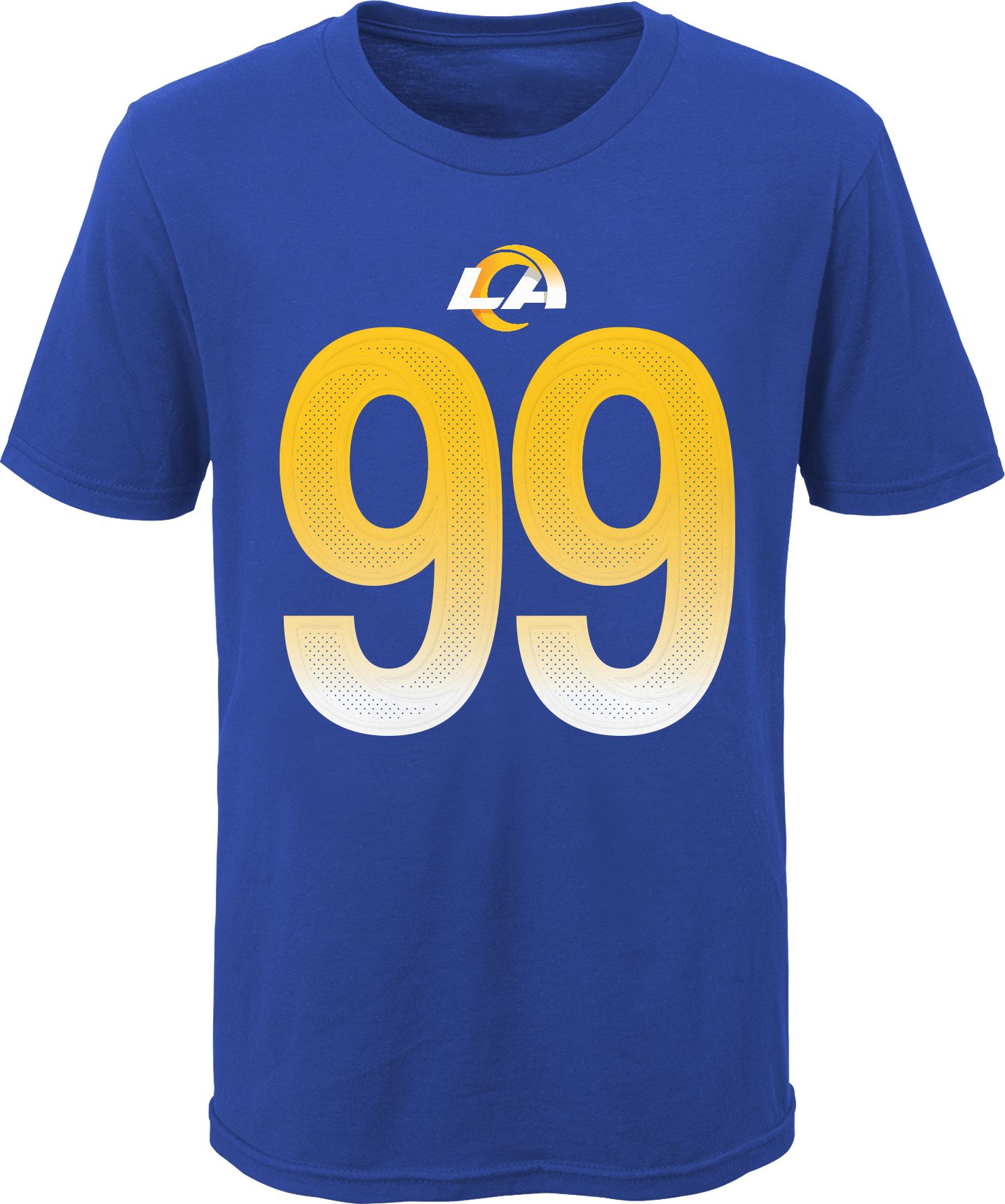 NFL Team Apparel Youth Los Angeles Rams Aaron Donald #85 Royal Player T-Shirt