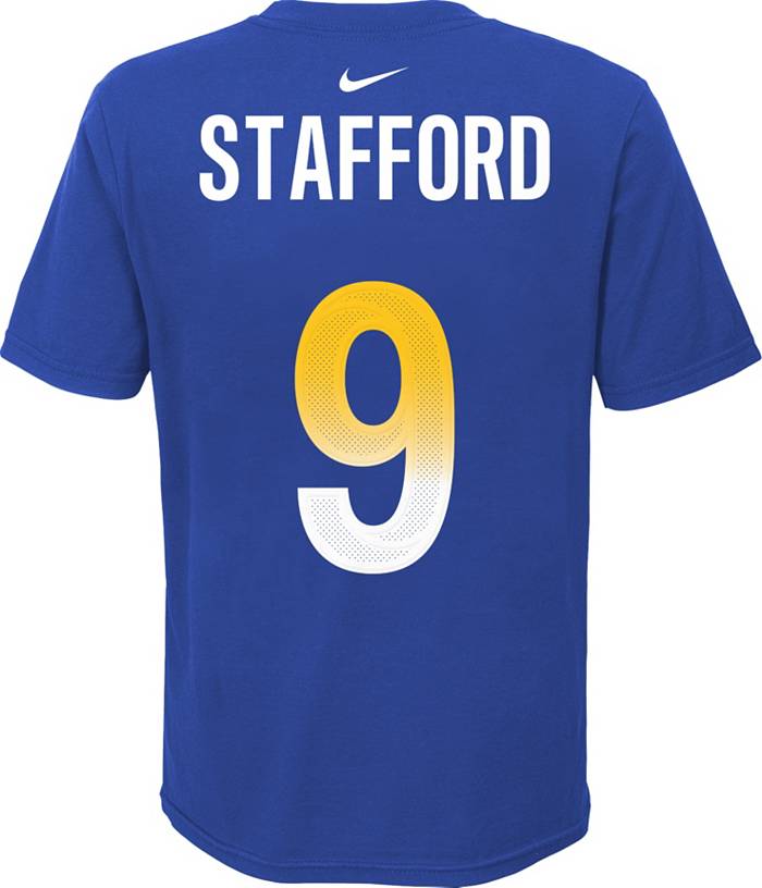 Nike Youth Los Angeles Rams Matthew Stafford #9 Royal T-Shirt