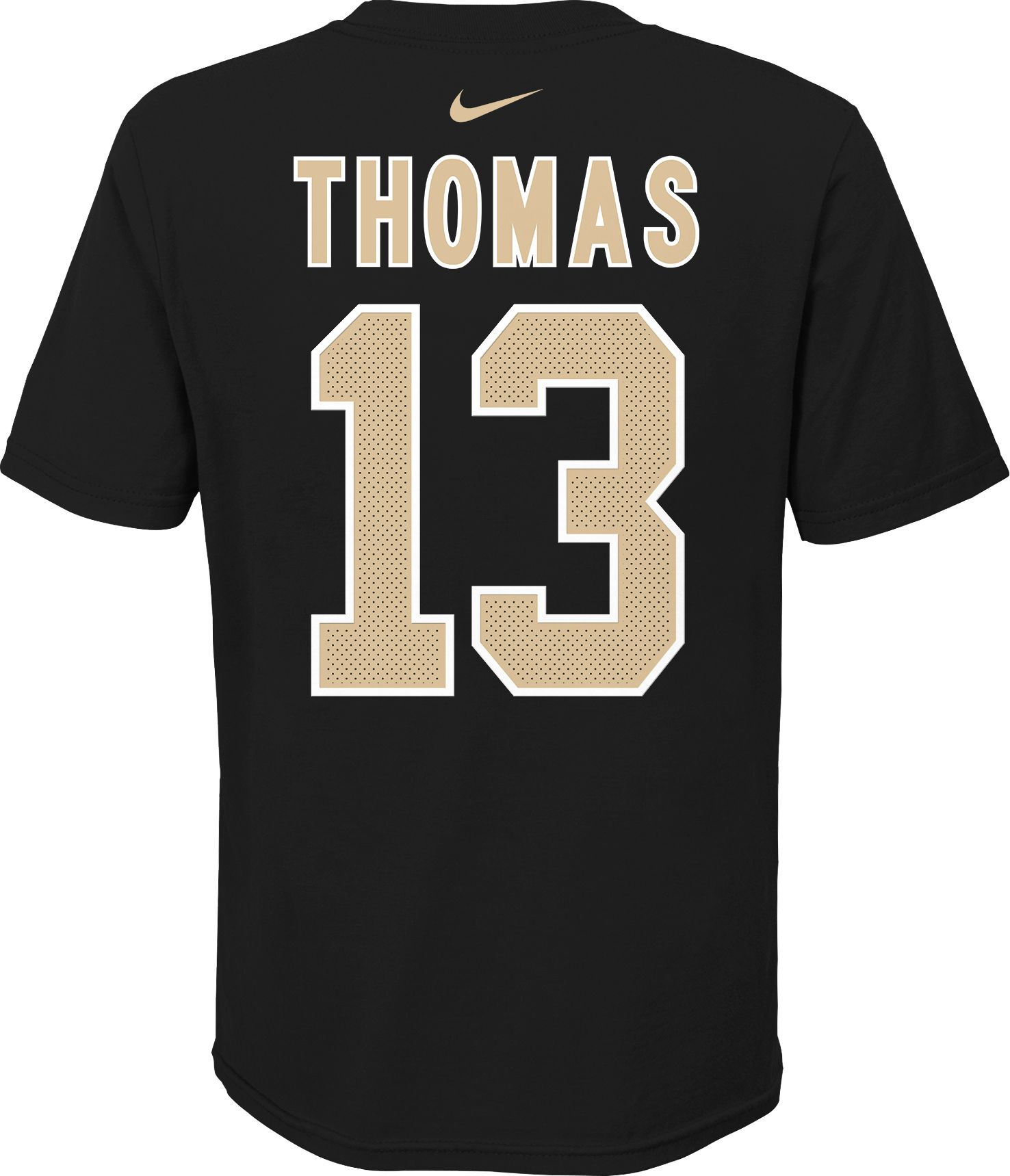 NFL Team Apparel Youth New Orleans Saints Michael Thomas #85 Black Player T-Shirt