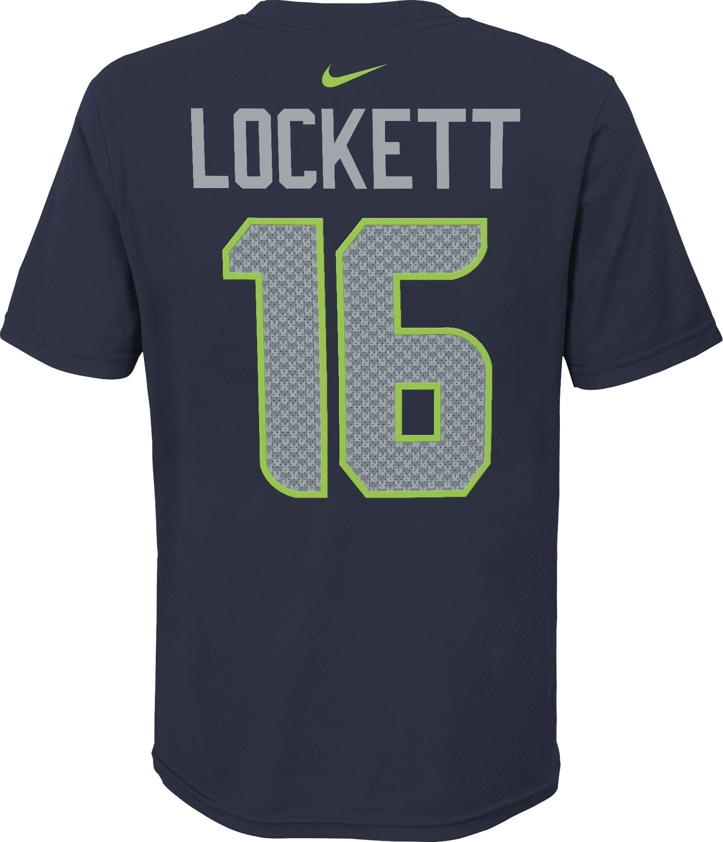 NFL Team Apparel Youth Seattle Seahawks Tyler Lockett #16 Navy Player T-Shirt