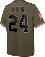 Nike Youth Cleveland Browns Nick Chubb #24 Salute to Service Olive Limited Jersey product image