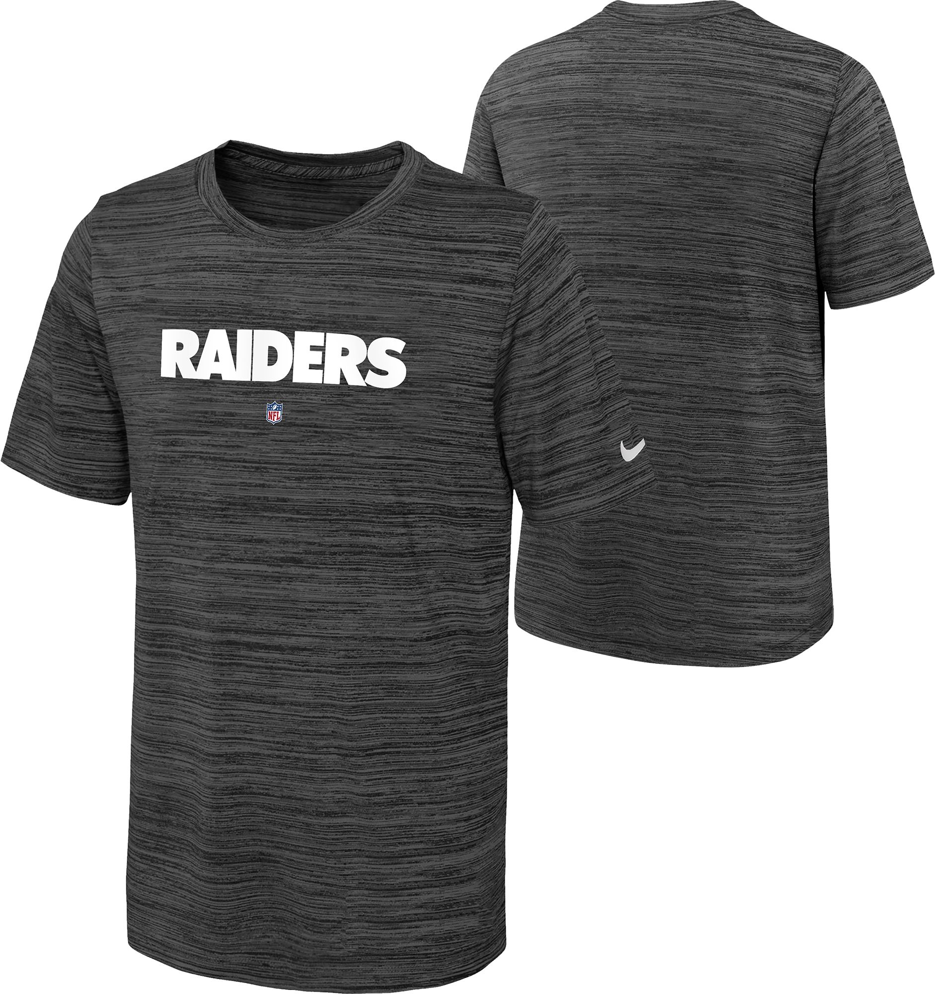 Nike Youth Las Vegas Raiders Sideline Velocity Black T-Shirt