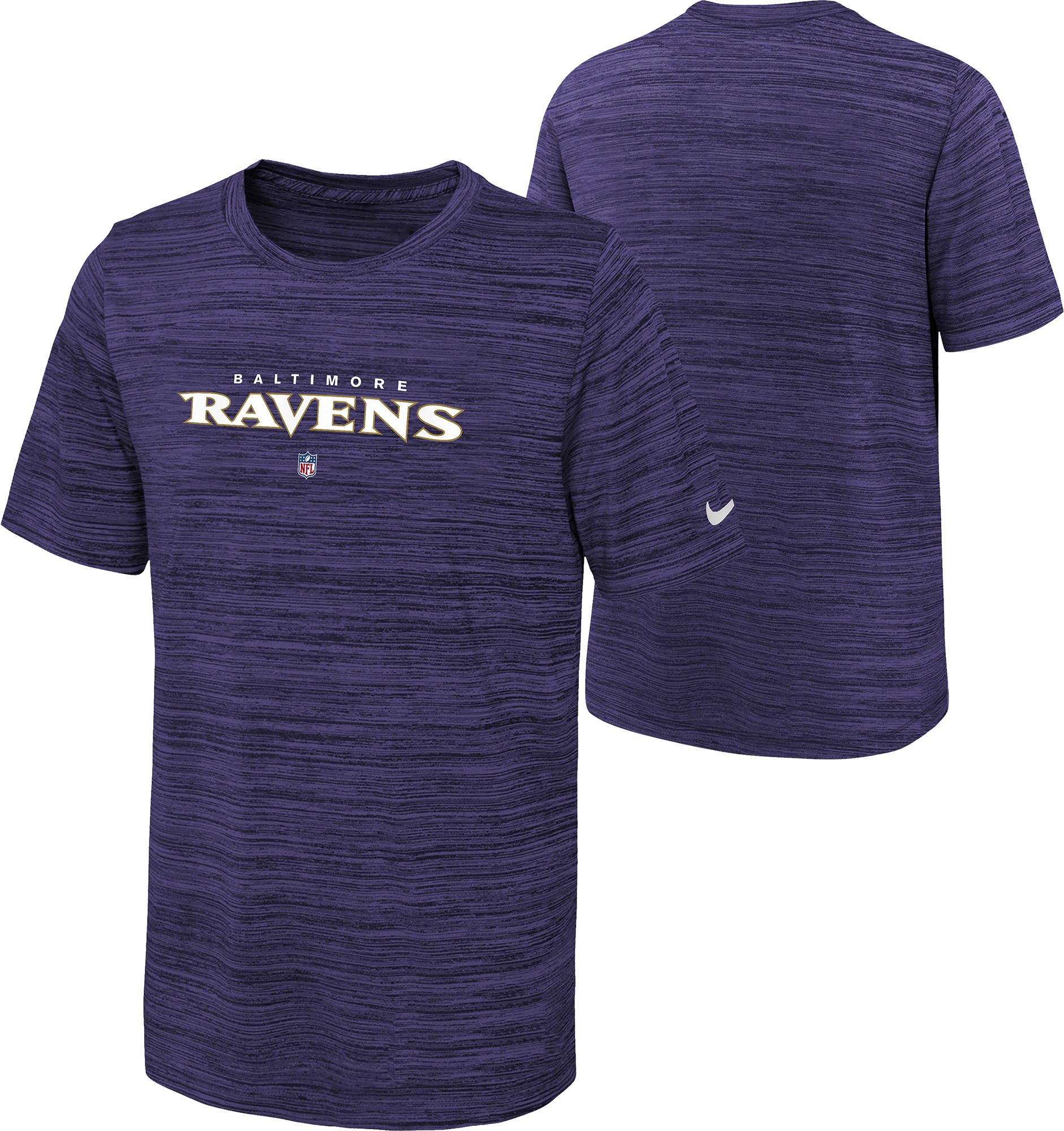 Nike Youth Baltimore Ravens Sideline Velocity Purple T-Shirt