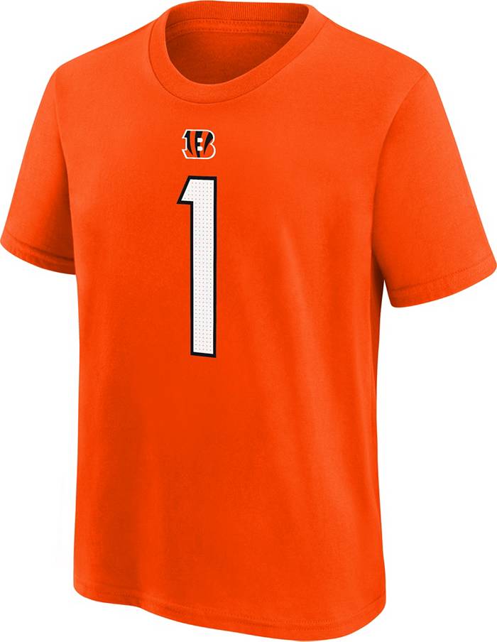 Nike Youth Cincinnati Bengals Ja'Marr Chase #1 Orange T-Shirt