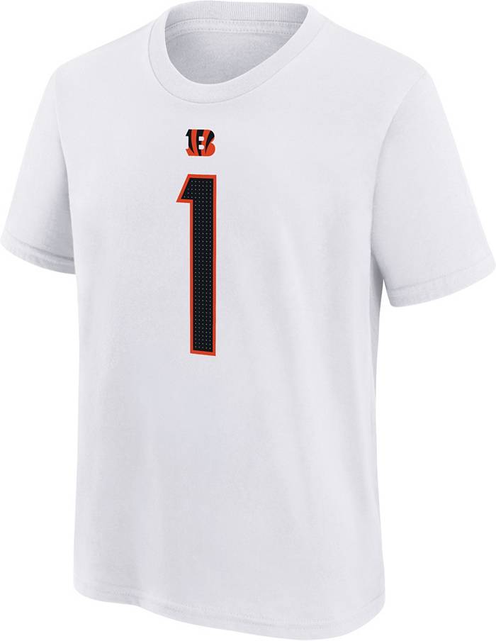 Nike Youth Cincinnati Bengals Ja'Marr Chase #1 White T-Shirt