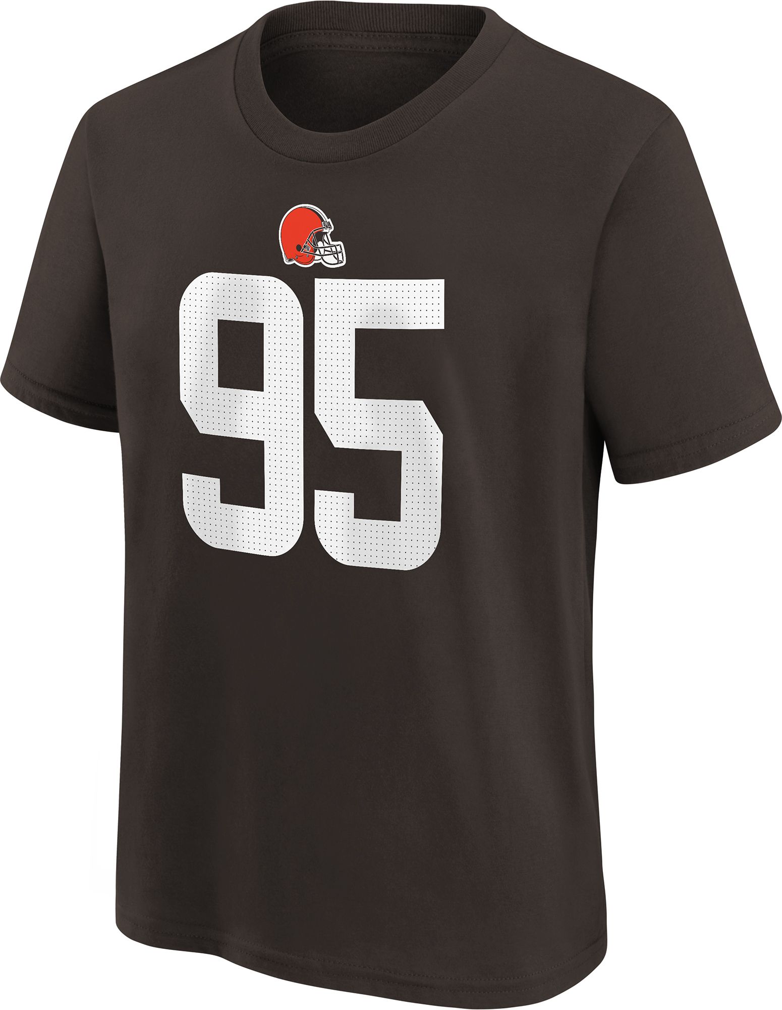 Nike Cleveland Browns No95 Myles Garrett Black Women's NFL Fashion Game Jersey