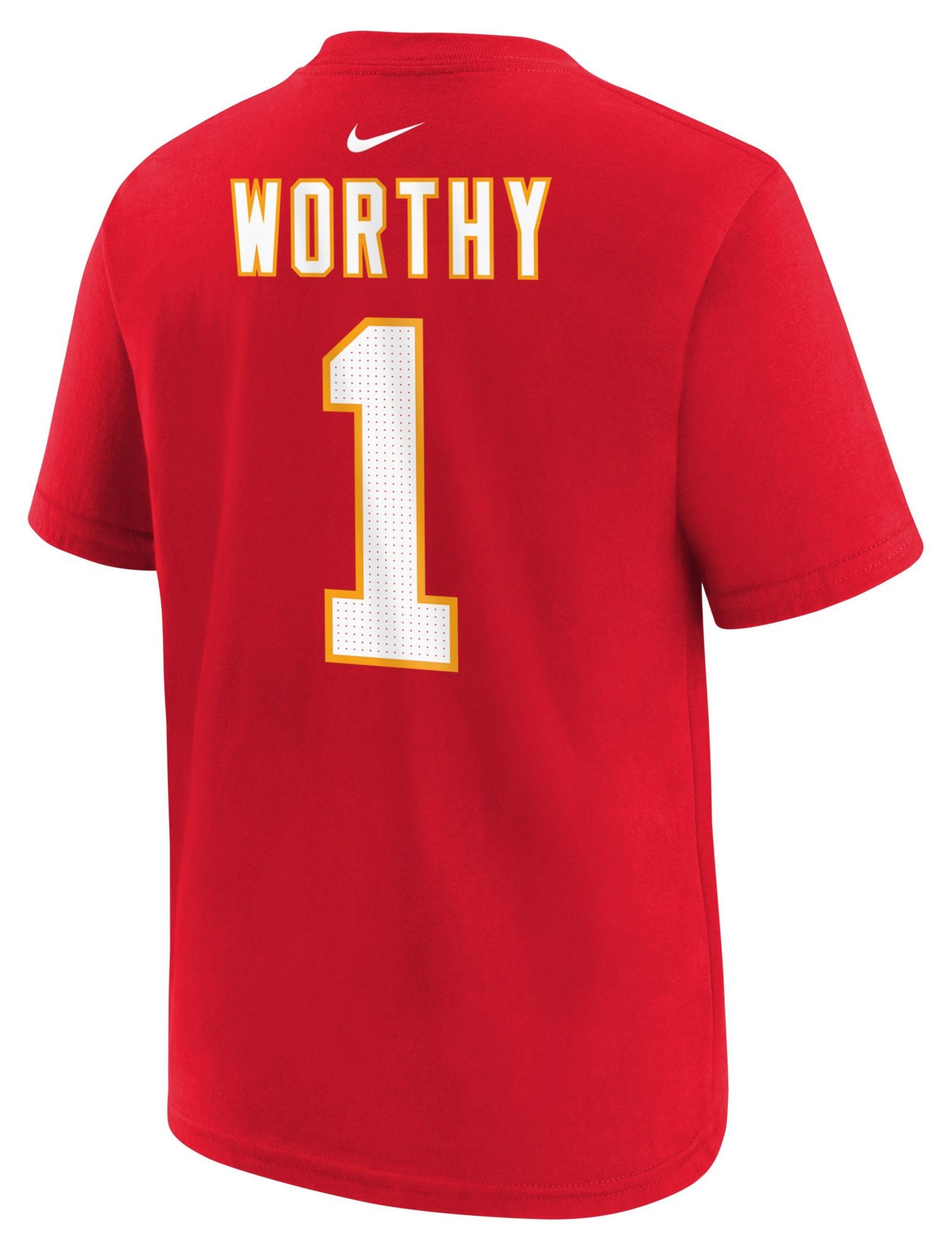 Nike Youth Kansas City Chiefs Xavier Worthy #1 University Red T-Shirt product image
