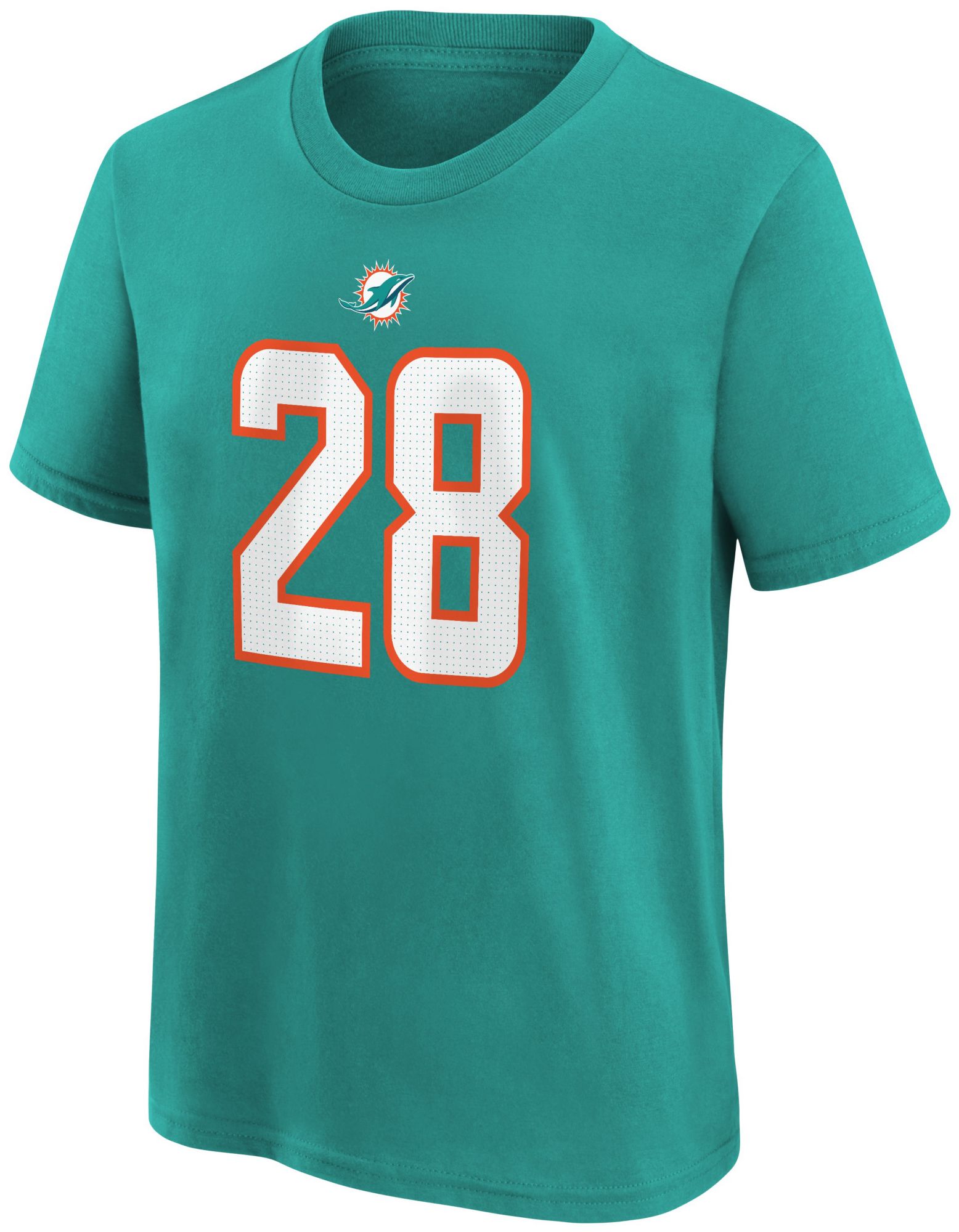 Nike Youth Miami Dolphins DeVon Achane #28 Turbo Green Short Sleeve T-Shirt product image