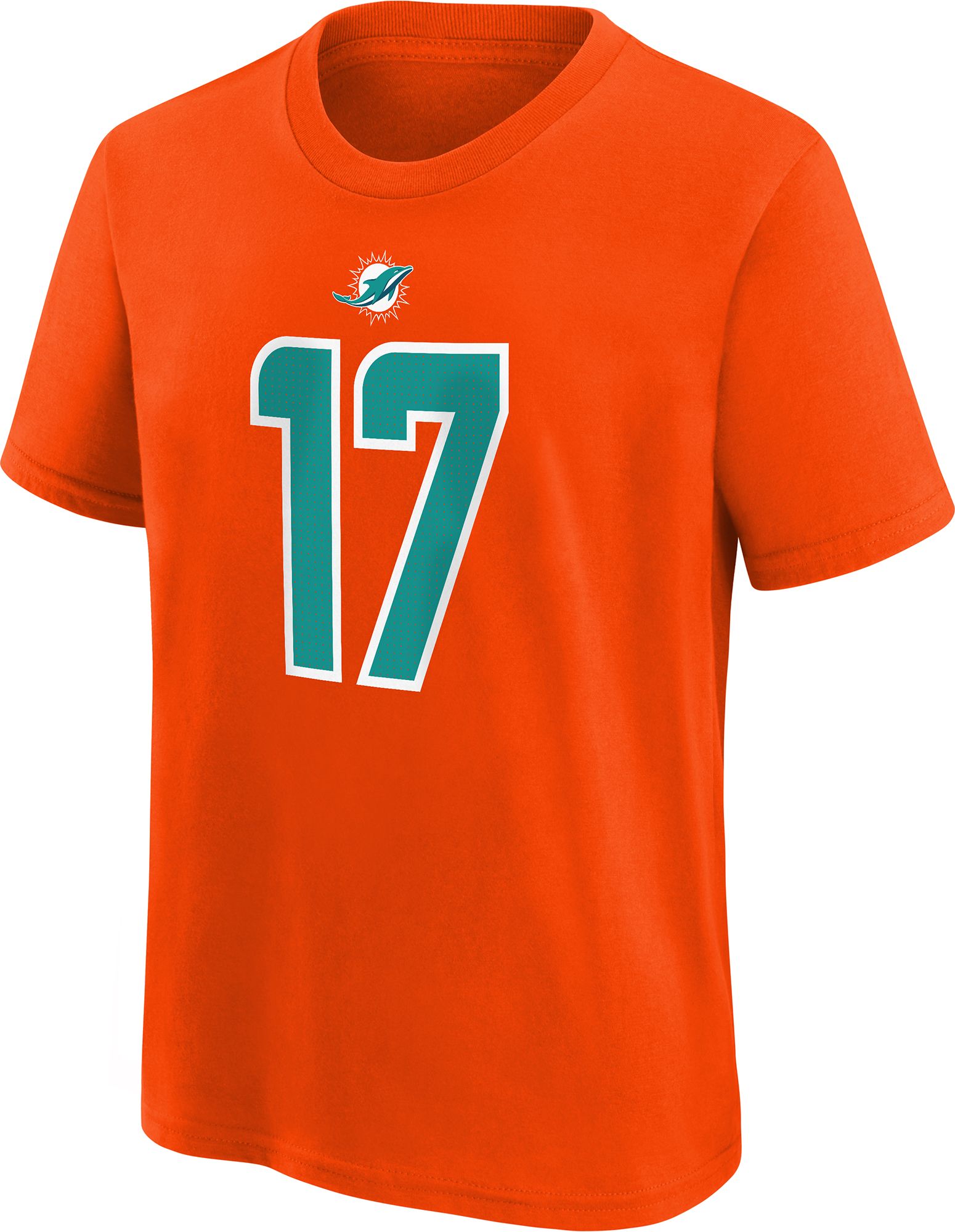 Nike Youth Miami Dolphins Jaylen Waddle #17 Orange T-Shirt product image