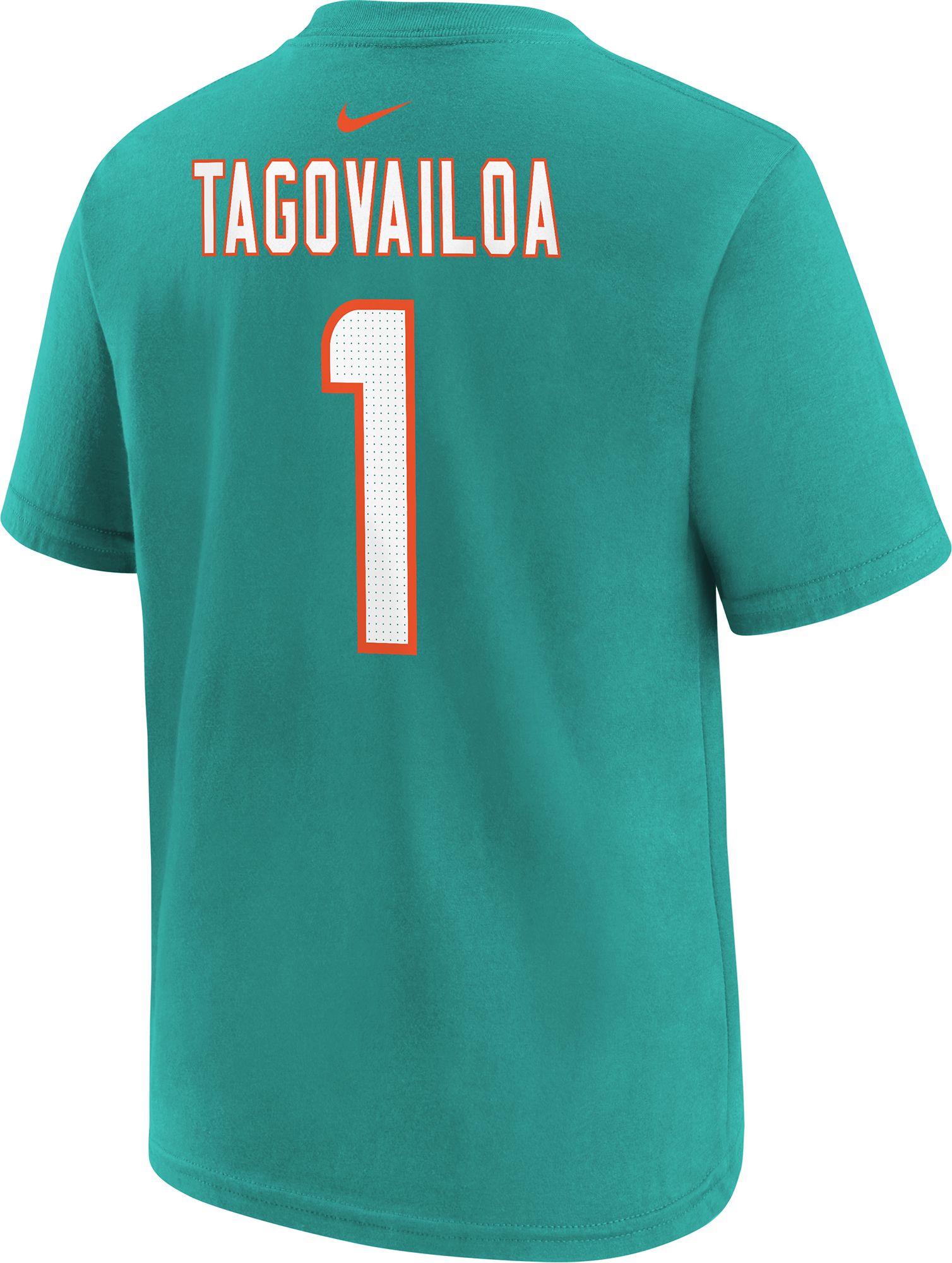 Nike Youth Miami Dolphins Tua Tagovailoa #1 Aqua T-Shirt product image