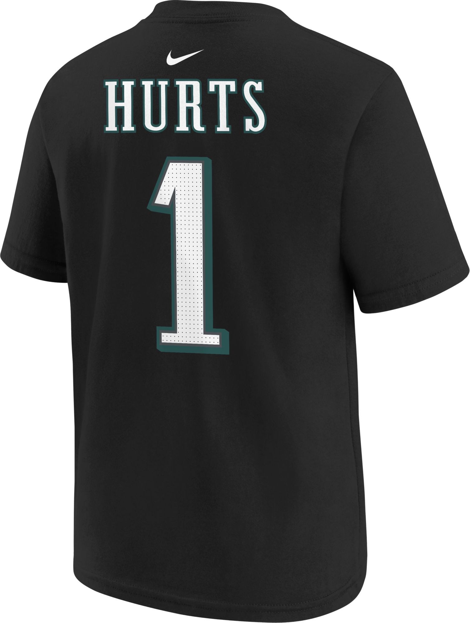 Nike Youth Philadelphia Eagles Jalen Hurts #1 Black T-Shirt