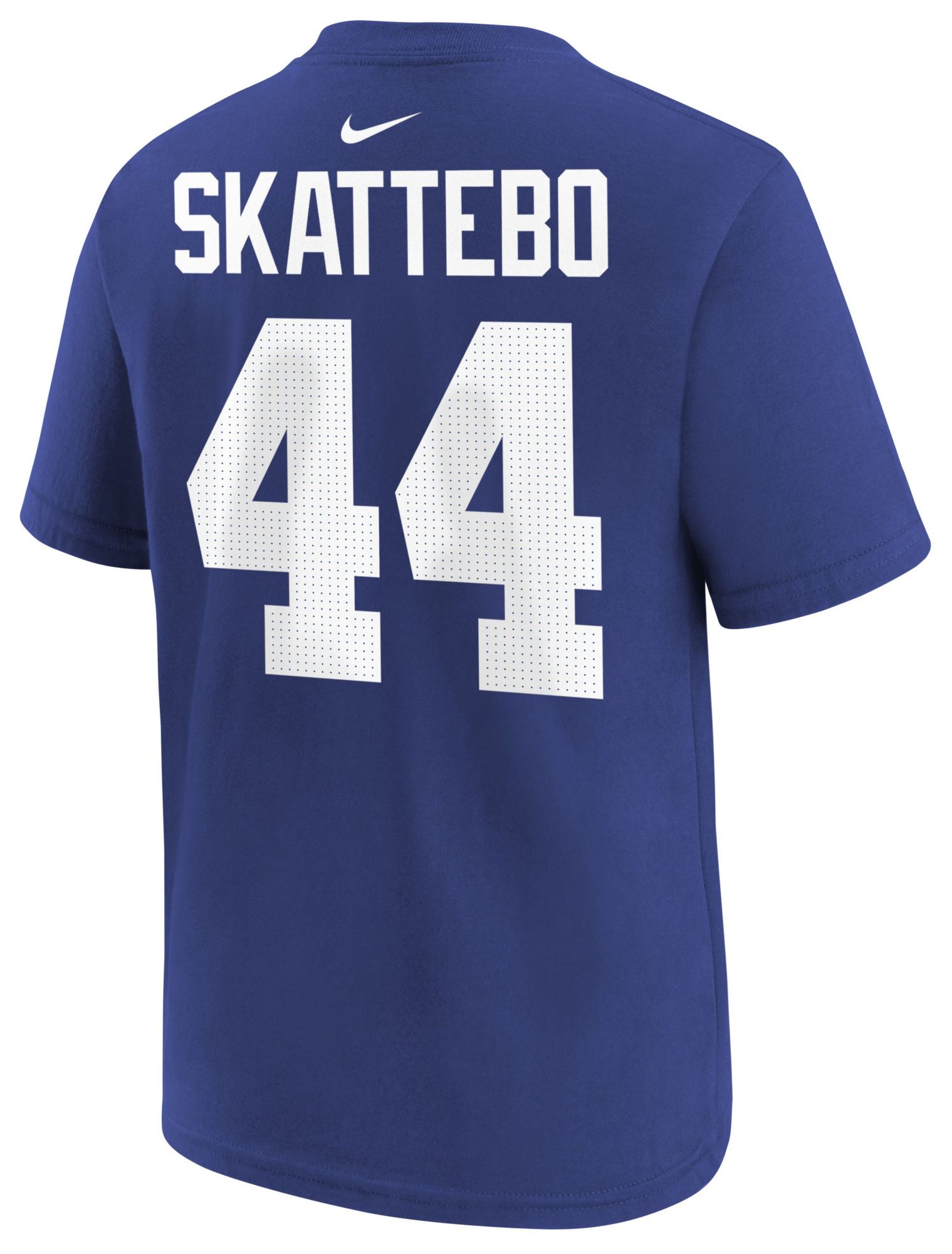 Nike Youth New York Giants Cam Skattebo #4 Blue Home T-Shirt
