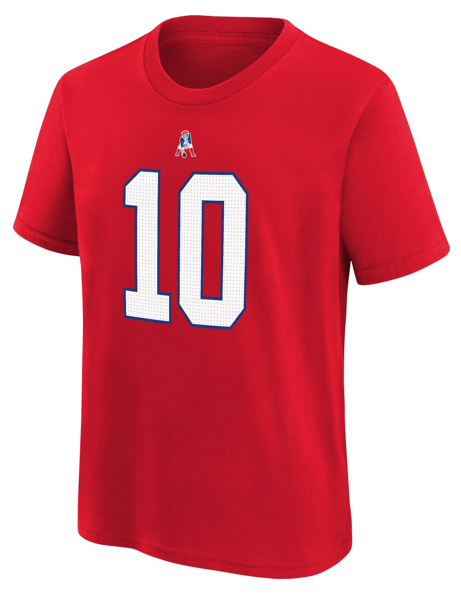 Nike Youth New England Patriots Drake Maye #10 University Red T-Shirt product image