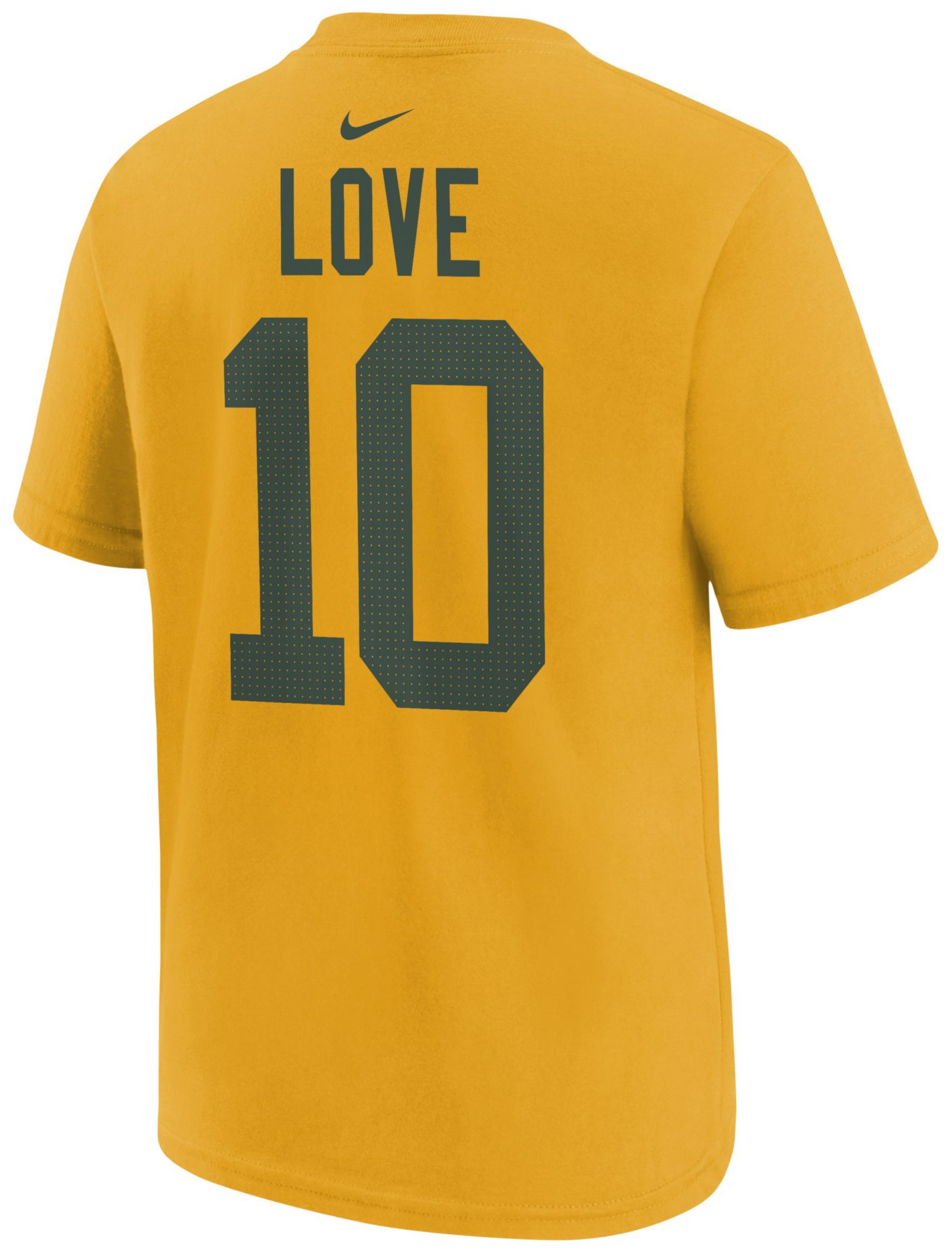 Nike Youth Green Bay Packers Jordan Love #10 University Gold T-Shirt product image