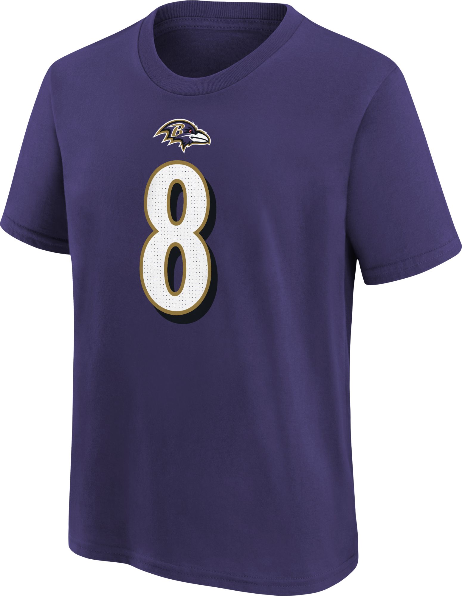 Nike Youth Baltimore Ravens Lamar Jackson #8 Purple T-Shirt product image
