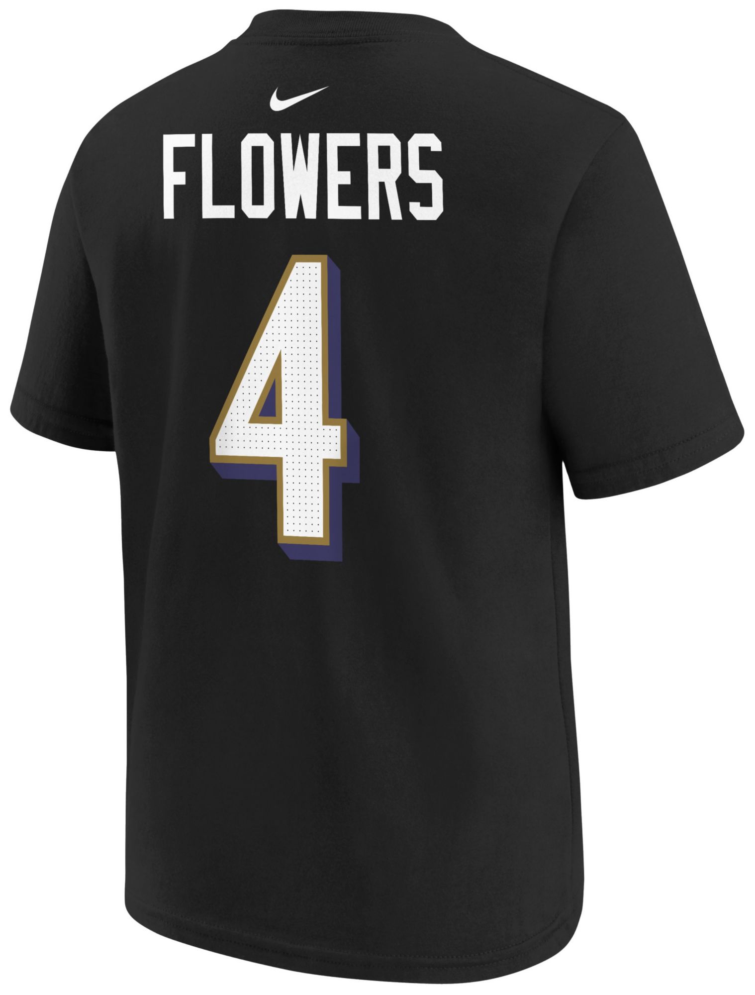 Nike Youth Baltimore Ravens Zay Flowers #4 Black T-Shirt Dick's
