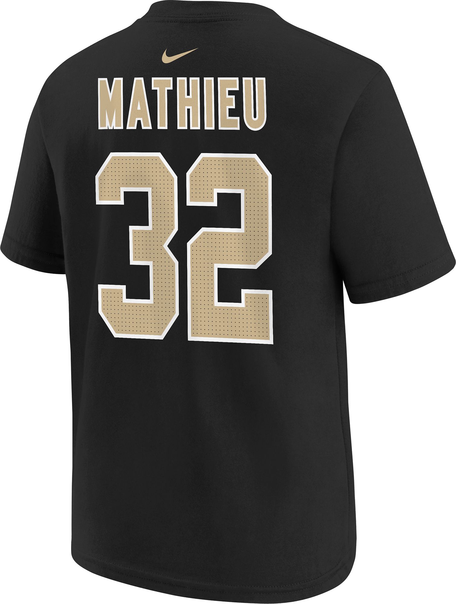 Nike Youth New Orleans Saints Tyrann Mathieu #32 Black T-Shirt