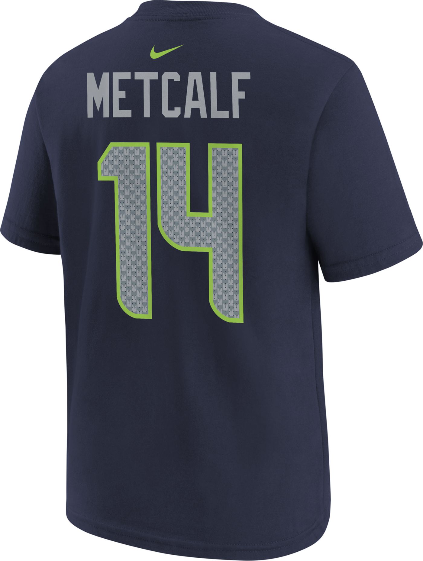 Nike Youth Seattle Seahawks DK Metcalf 14 Navy T Shirt Dick s Sporting Goods