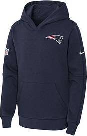 Nike Youth New England Patriots Sideline Club Navy Pullover Hoodie product image