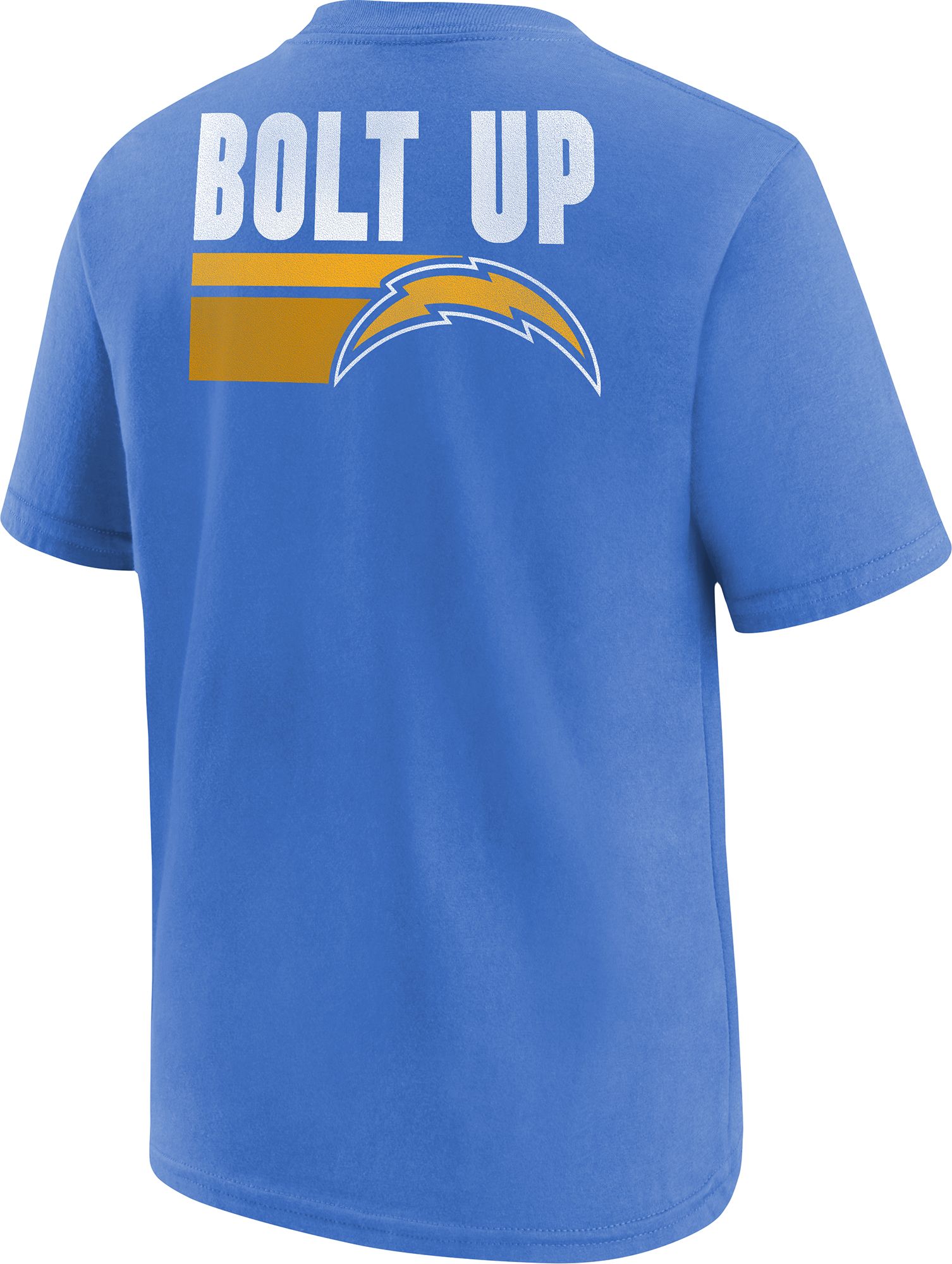 Nike Youth Los Angeles Chargers Back Slogan Blue T-Shirt