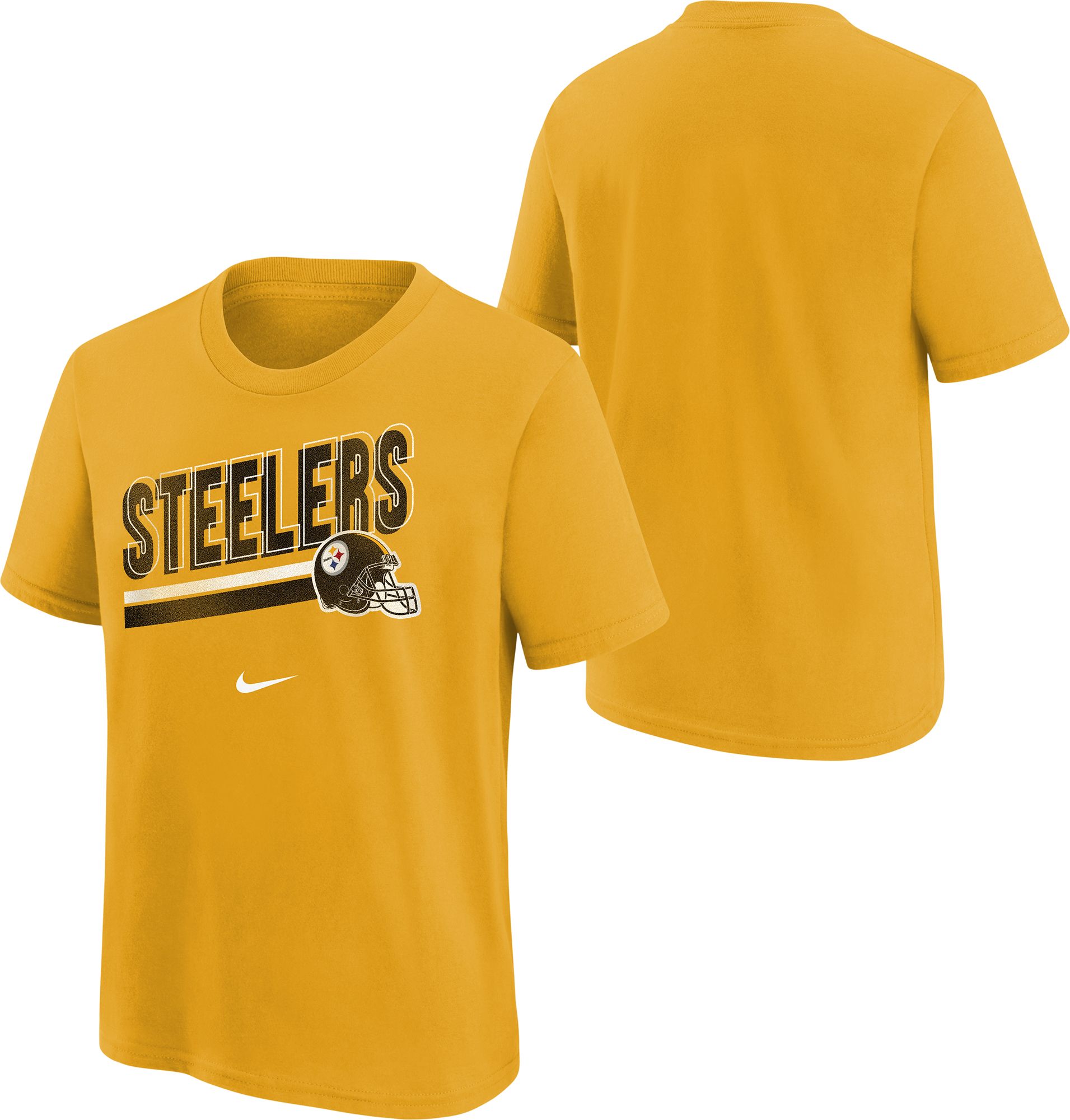 Nike Youth Pittsburgh Steelers Team Helmet Gold T-Shirt